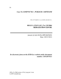 Case No COMP/M.7023 - PUBLICIS / OMNICOM