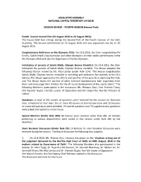 FOURTH SESSION (Second Part)