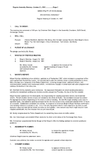 Regular Assembly Meeting - October 21, 1997 Page 1