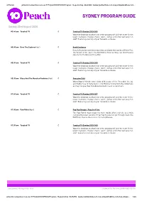 Sydney Program Guide