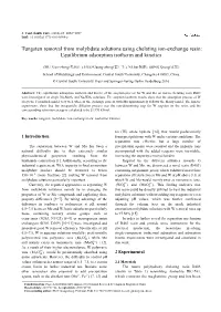 Tungsten Removal from Molybdate Solutions Using Chelating Ion-Exchange Resin: Equilibrium Adsorption Isotherm and Kinetics