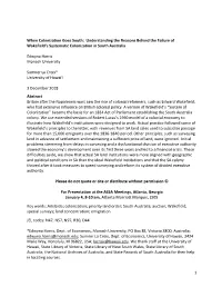 Understanding the Reasons Behind the Failure of Wakefield's Systematic Colonization in South