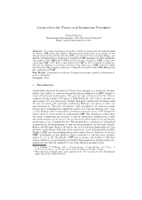 Constructive Set Theory and Brouwerian Principles1