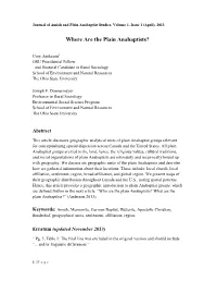 Where Are the Plain Anabaptists?