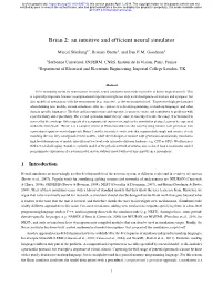 Brian 2: an Intuitive and Efficient Neural Simulator