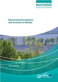 Environmental Statistics and Accounts in Europe Statistical Books