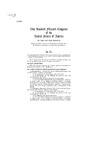 One Hundred Fifteenth Congress of the United States of America