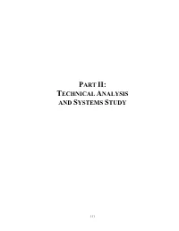 Part Ii: Technical Analysis and Systems Study