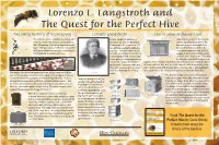 The Early History of Beekeeping the Moveable-Frame Hive Lorenzo Langstroth