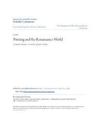 Printing and the Renaissance World University Libraries--University of South Carolina