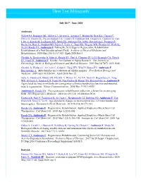 Three Year Bibliography