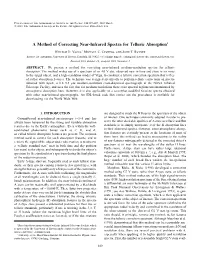 A Method of Correcting Near-Infrared Spectra for Telluric Absorption1
