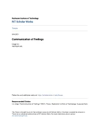 Communication of Feelings