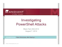 Investigating Powershell Attacks