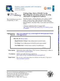 Role of MASP-3 in the Physiological Activation of Factor D of the Alternative Complement Pathway