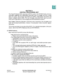 Section 3 Central Processing Unit
