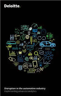 Disruption in the Automotive Industry Implementing Advanced Analytics Contents