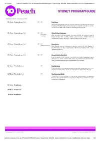 Sydney Program Guide