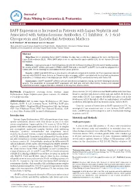 BAFF Expression Is Increased in Patients