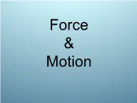 Net Force Is Zero)
