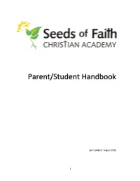 Parent/Student Handbook