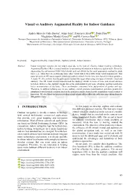 Visual Vs Auditory Augmented Reality for Indoor Guidance