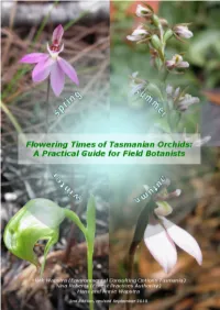 Flowering Times of Tasmanian Orchids: a Practical Guide for Field Botanists