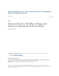 Franco and the Jews: the Effects of Image and Memory on Spanish