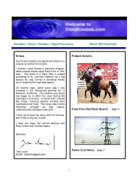 Ni Hao Feature Articles Paso Fino Hoof Beat Sound Power Line Noise