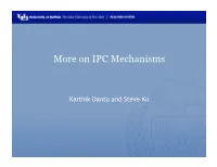 On IPC Mechanisms