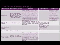 PSB Report Definitions