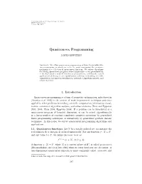 Quasiconvex Programming