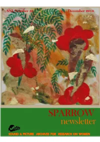SPARROW Newsletter