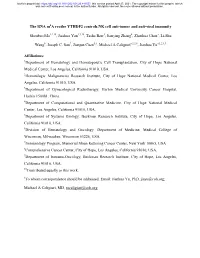The RNA M a Reader YTHDF2 Controls NK Cell Anti-Tumor And