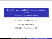 Debian's Role in Establishing an Alternative to Skype