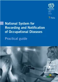 National System for Recording and Notification of Occupational Diseases Practical Guide