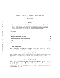 Affine Grassmannians for Triality Groups