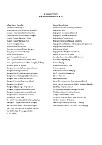American Campus Target List Schools