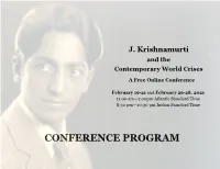 CONFERENCE PROGRAM About the Conference