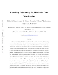 Exploiting Colorimetry for Fidelity in Data Visualization Arxiv