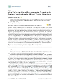 Implications for China's Tourist Attractions