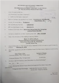 Page 2 of 47 SEC Form IS-20