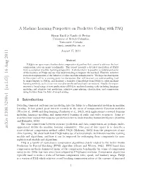 A Machine Learning Perspective on Predictive Coding with PAQ
