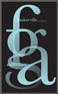 Afgbaskerville (The Type Face)