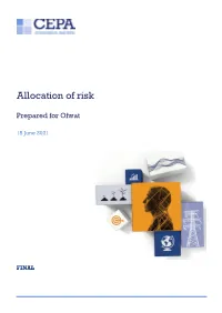 Allocation of Risk