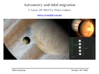 Astrometry and Tidal Migration V