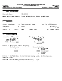 Page 1 Historic Name: ELMSHAVEN Other Name/Site Number: Ellen