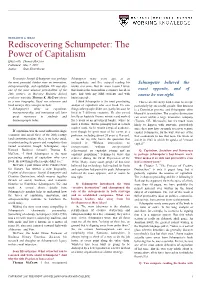 Rediscovering Schumpeter: the Power of Capitalism — HBS Working Knowledge