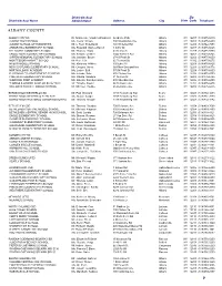 School, Administrator and Address Listing