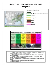 Storm Prediction Center Severe Risk Categories
